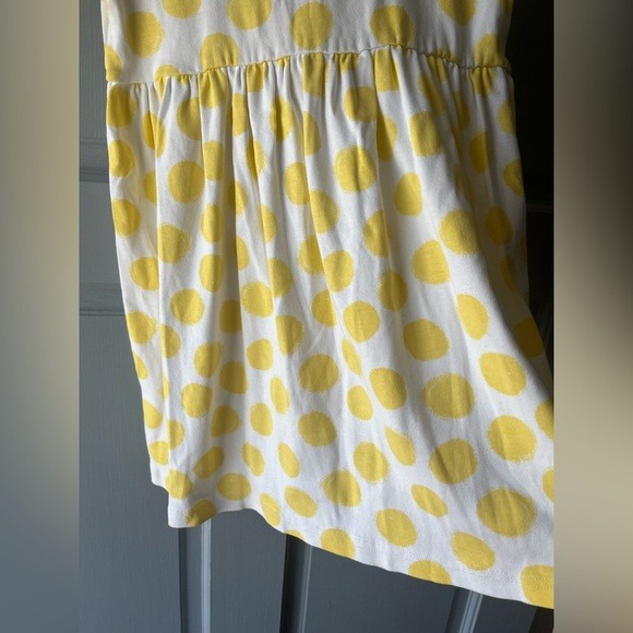 Hanna Andersson Yellow Polka Dot Dress, 100% Cotton, Girls Sz 5T - Picture 9 of 12